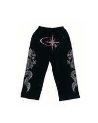 DYNASTY RHINESTONE SWEATPANTS