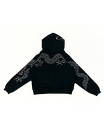 DYNASTY RHINESTONE ZIP HOODIE