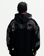 DYNASTY RHINESTONE ZIP HOODIE