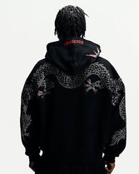 DYNASTY RHINESTONE ZIP HOODIE