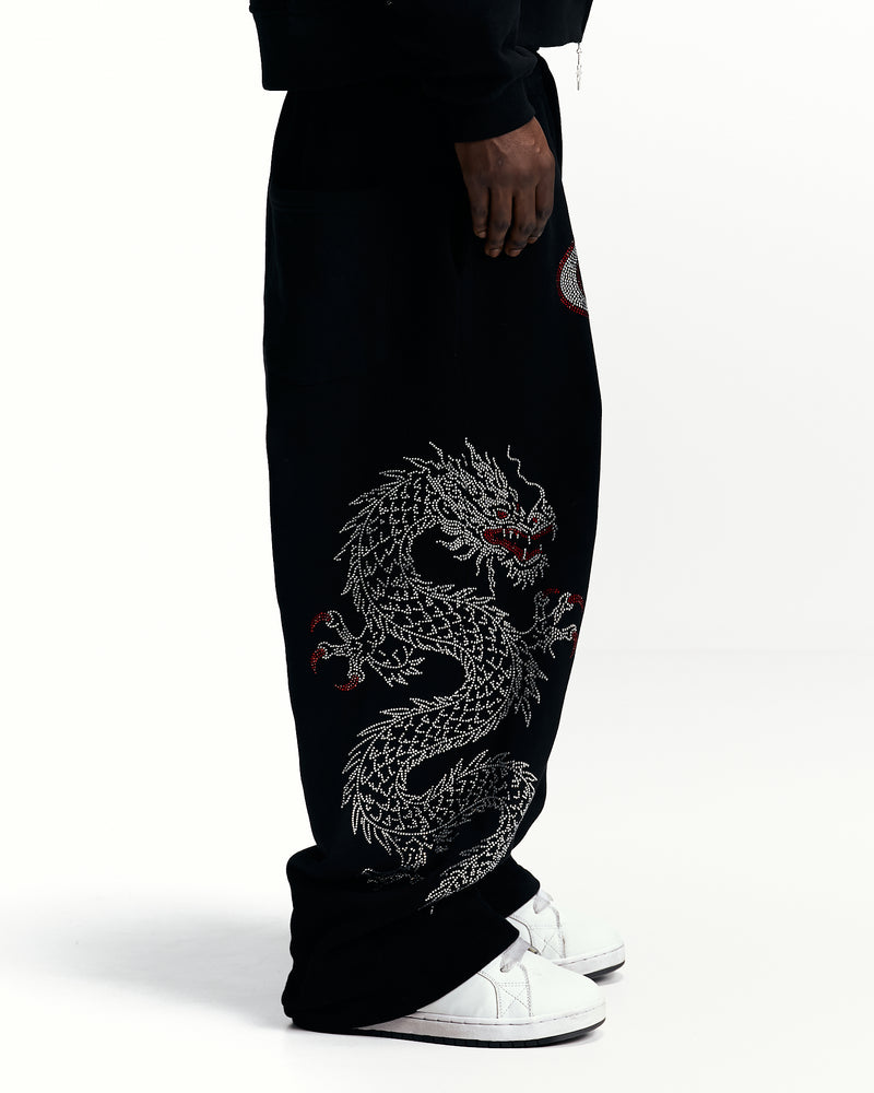 DYNASTY RHINESTONE SWEATPANTS