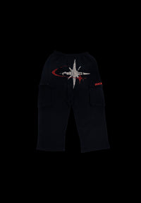 ORIGIN RHINESTONE CARGO TRACK PANTS
