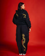 ORIGIN RHINESTONE CARGO TRACK PANTS